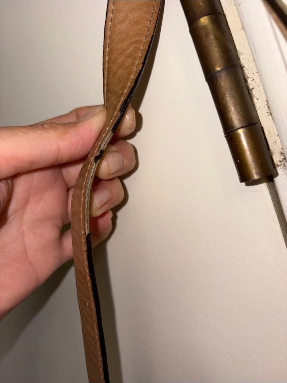 Coach Leather Shoulder Bag in Light Beige/Tan